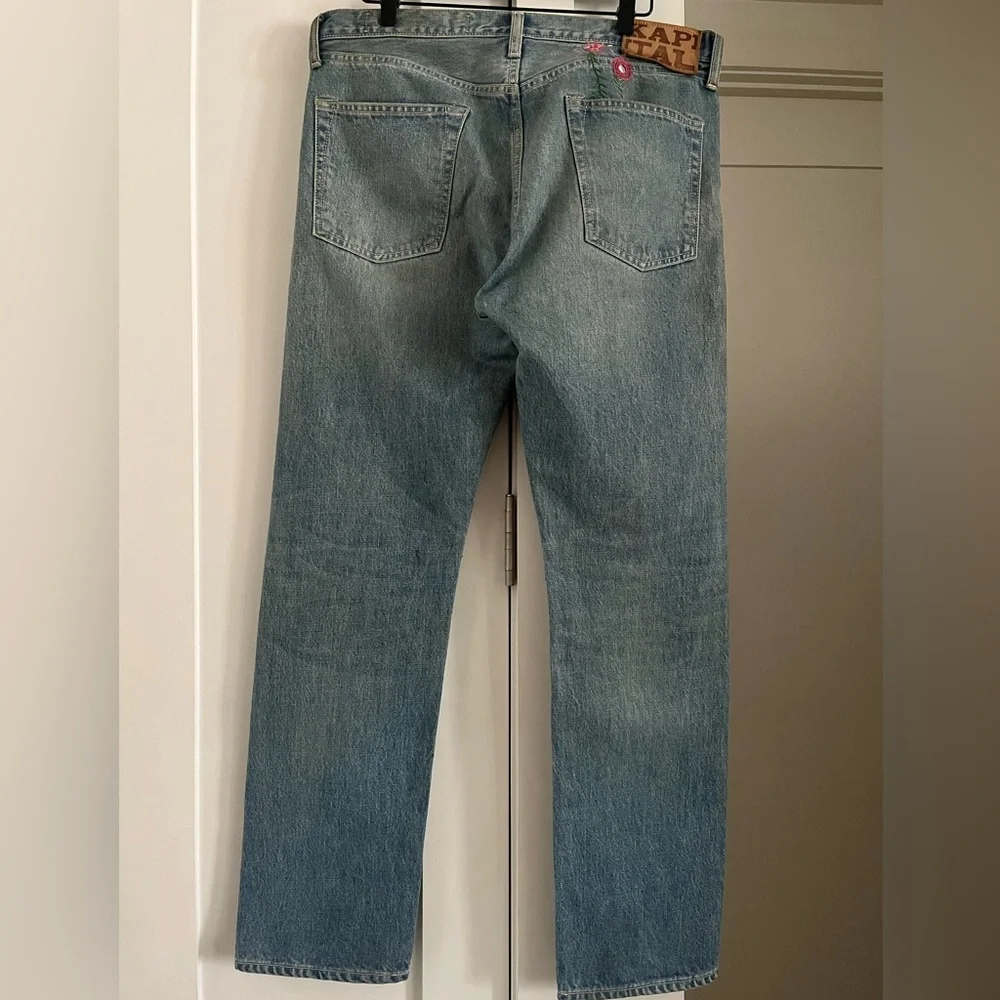 KAPITAL MONKEY CISCO STRAIGHT-LEG PATCHWORK JEANS - Picture 5 of 8